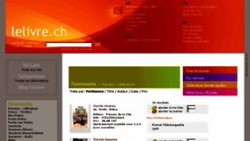 What Lelivre.ch website looked like in 2015 (8 years ago)