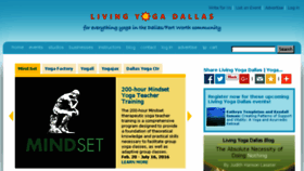 What Livingyogadallas.com website looked like in 2015 (8 years ago)