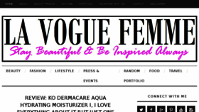 What Lavoguefemme.com website looked like in 2015 (8 years ago)