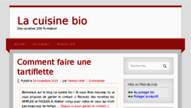 What La-cuisine-bio.com website looked like in 2015 (8 years ago)