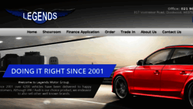 What Legendsauto.co.za website looked like in 2015 (8 years ago)