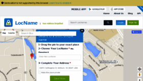 What Locname.com website looked like in 2015 (8 years ago)