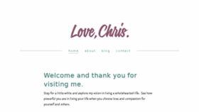 What Lovechris.com website looked like in 2015 (8 years ago)