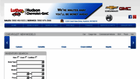 What Lutherhudsonchevygmc.com website looked like in 2015 (8 years ago)