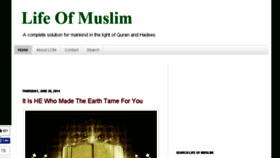 What Lifeofmuslim.com website looked like in 2015 (8 years ago)