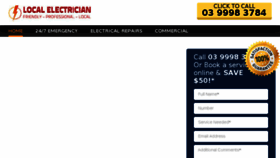 What Localmelbourneelectricians.com.au website looked like in 2015 (8 years ago)