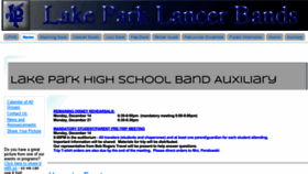 What Lakeparkband.com website looked like in 2015 (8 years ago)