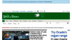What Leek-news.co.uk website looked like in 2015 (8 years ago)