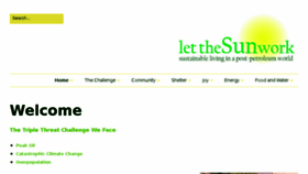 What Letthesunwork.com website looked like in 2015 (8 years ago)