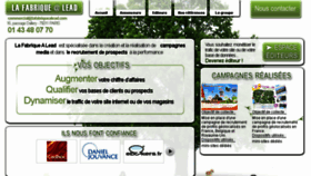 What Lafabriquealead.com website looked like in 2015 (8 years ago)