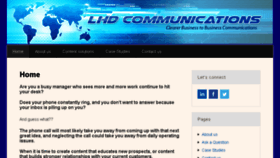 What Lhdcommunications.com website looked like in 2016 (8 years ago)