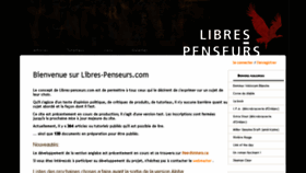 What Libres-penseurs.com website looked like in 2016 (8 years ago)