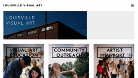 What Louisvillevisualart.org website looked like in 2016 (8 years ago)