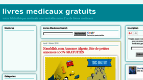 What Livresmedecine.com website looked like in 2016 (8 years ago)