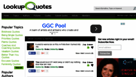 What Lookupquotes.com website looked like in 2016 (8 years ago)