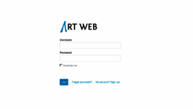 What Login.artweb.com website looked like in 2016 (8 years ago)