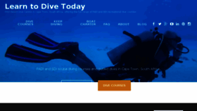 What Learntodivetoday.co.za website looked like in 2016 (8 years ago)