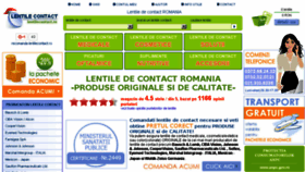 What Lentilecontact.ro website looked like in 2016 (8 years ago)