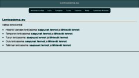 What Lentoasema.eu website looked like in 2016 (8 years ago)