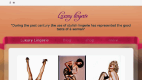 What Luxurylingeries.com website looked like in 2016 (8 years ago)