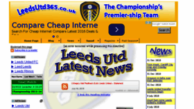 What Leedsutd365.co.uk website looked like in 2016 (8 years ago)