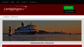 What Landgangen.se website looked like in 2016 (8 years ago)