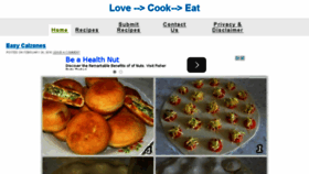 What Lovecookeat.com website looked like in 2016 (8 years ago)