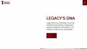 What Legacypartners.com website looked like in 2016 (8 years ago)