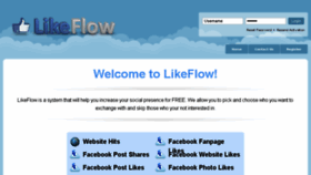 What Likeflow.net website looked like in 2016 (8 years ago)