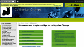 What Leschamps.cybercolleges42.fr website looked like in 2016 (8 years ago)