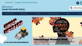 What Leedsuniversityunion.org.uk website looked like in 2016 (8 years ago)