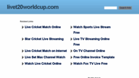 What Livet20worldcup.com website looked like in 2016 (8 years ago)