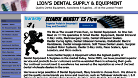 What Lionsdentalsupply.com website looked like in 2016 (8 years ago)