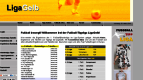 What Ligagelb.de website looked like in 2016 (8 years ago)