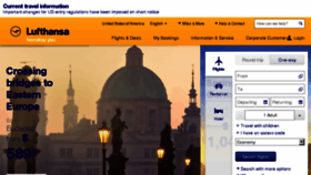 What Lufthansa.com website looked like in 2016 (8 years ago)