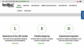 What Lediko.eu website looked like in 2016 (8 years ago)