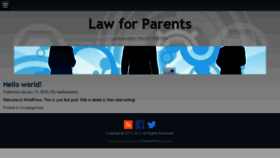 What Lawforparents.com website looked like in 2016 (8 years ago)