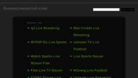 What Livesoccersecret.com website looked like in 2016 (8 years ago)