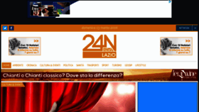 What Lazio24news.net website looked like in 2016 (10 years ago)