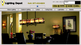 What Lightingdepot.net website looked like in 2016 (8 years ago)