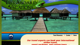 What Liveaboardvacations.com website looked like in 2016 (8 years ago)