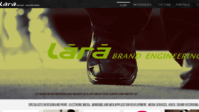 What Lara.co.za website looked like in 2016 (8 years ago)
