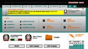 What Liceobrocchi.vi.it website looked like in 2016 (8 years ago)