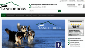 What Landofdogs.de website looked like in 2016 (8 years ago)