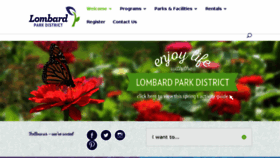 What Lombardparks.com website looked like in 2016 (8 years ago)