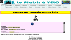 What Le-plaisir-a-velo.com website looked like in 2016 (8 years ago)