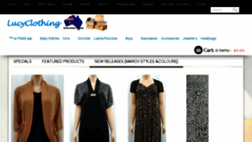 What Lucyclothing.com.au website looked like in 2016 (8 years ago)