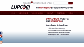 What Lupcom.de website looked like in 2016 (8 years ago)