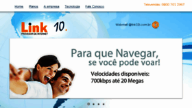 What Link10.com.br website looked like in 2016 (8 years ago)