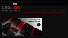 What Ledson.eu website looked like in 2016 (8 years ago)